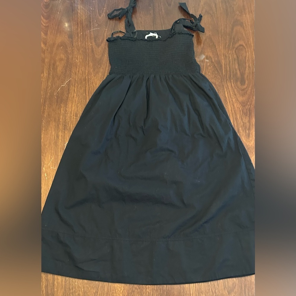 MELISSA NEPTON Black Midi Tie-Shoulder Dress - Picture 4 of 7